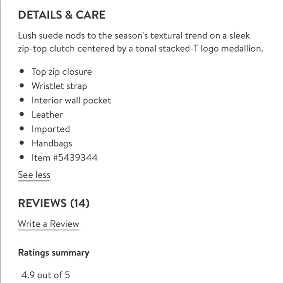 NWT Tory Burch Suede Charlie Clutch Garnet - Picture 4 of 6